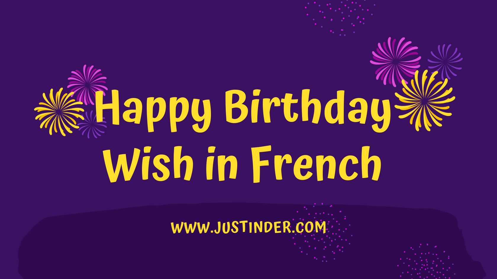 Happy Birthday Wish in French